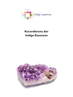 cover image of Kurzreferenz der Indigo Essenzen